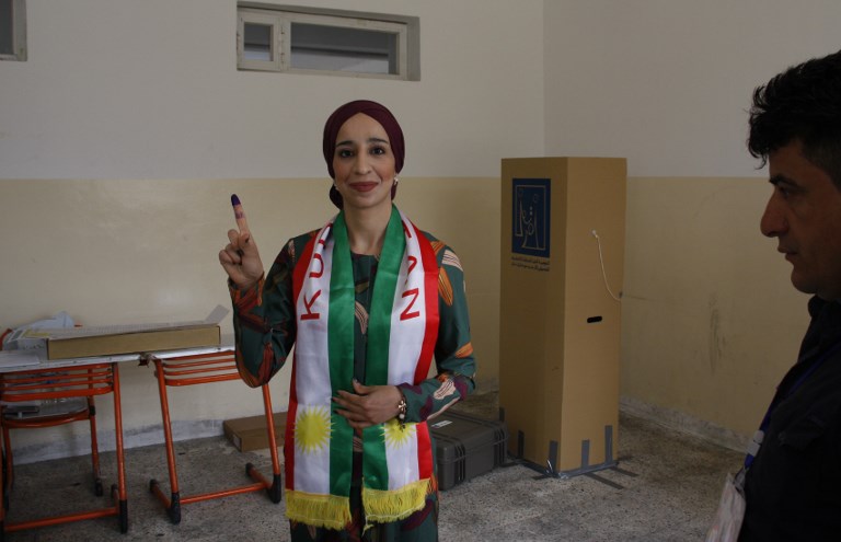 People in the Kurdistan Region and Iraq vote in the parliamentary elections across the country. (Photo: AFP)